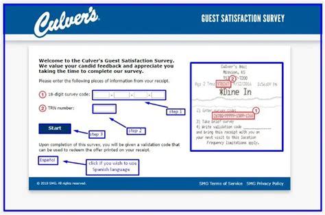 tellculvers/com|SURVEY PAGE TERMS OF SERVICE Welcome SMG。